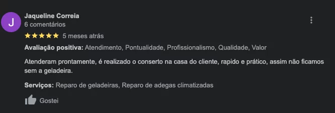 Avaliação de Jaqueline Correia