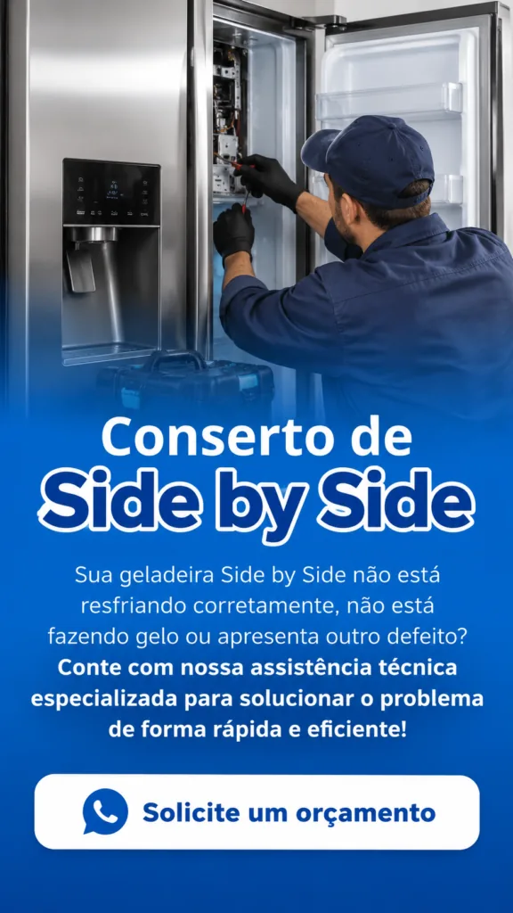 Conserto de geladeira side by side
